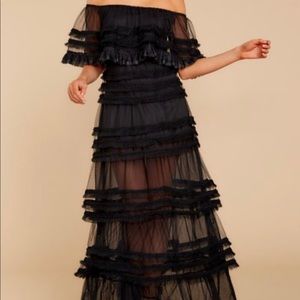 Black formal maxi dress